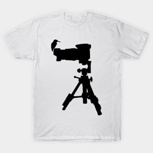 Kingfisher on a camera T-Shirt